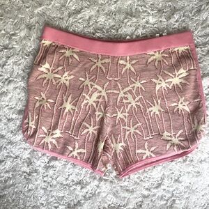Scotch and soda Pink and Cream Palm Tree Shorts